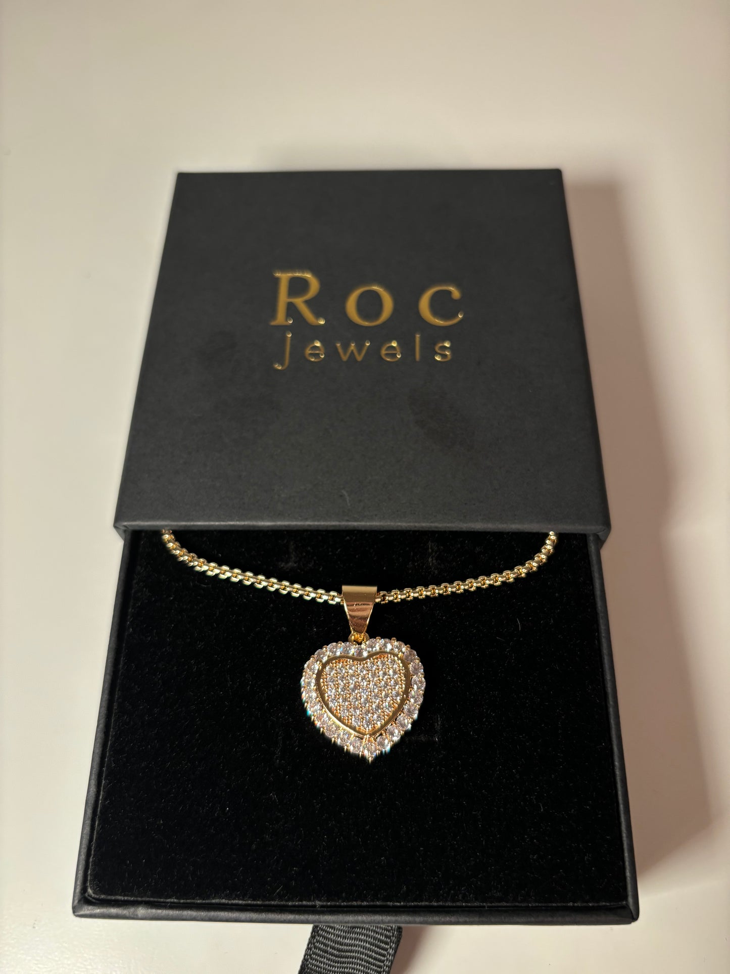 ILY CZ HEART NECKLACE