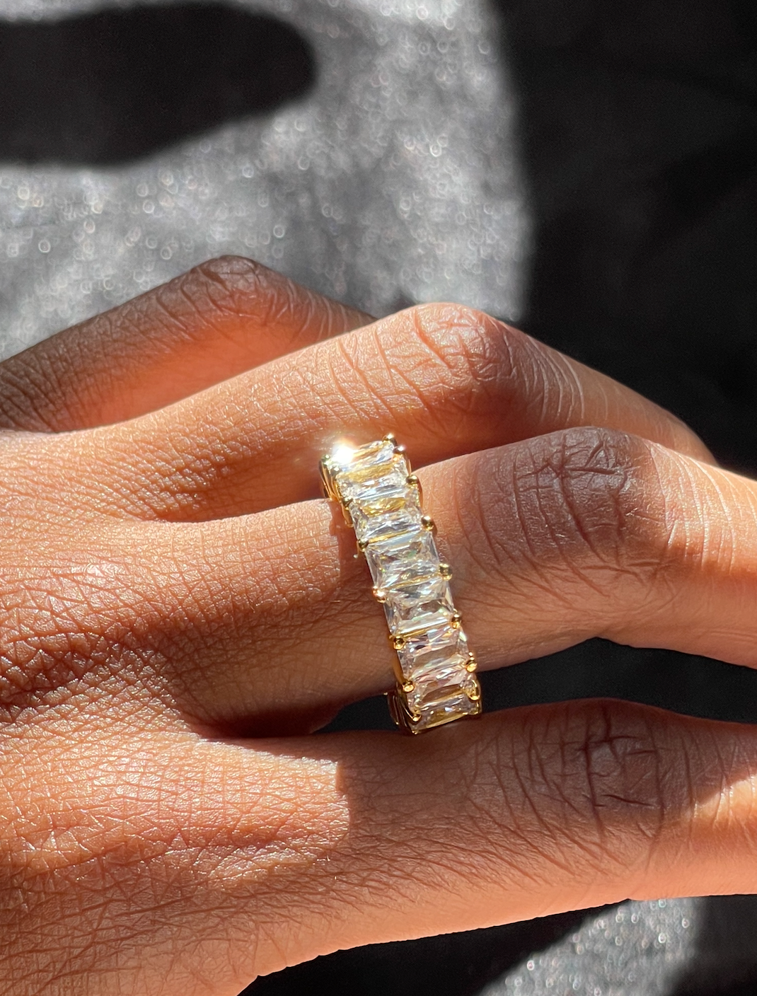 RADIANT CUT CZ RING