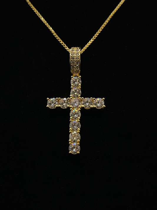 GOLD CROSS NECKLACE